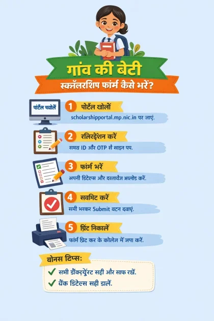 gaon-ki-beti-scholarship-yojana-form-kaise-bharen-eligibility-documents